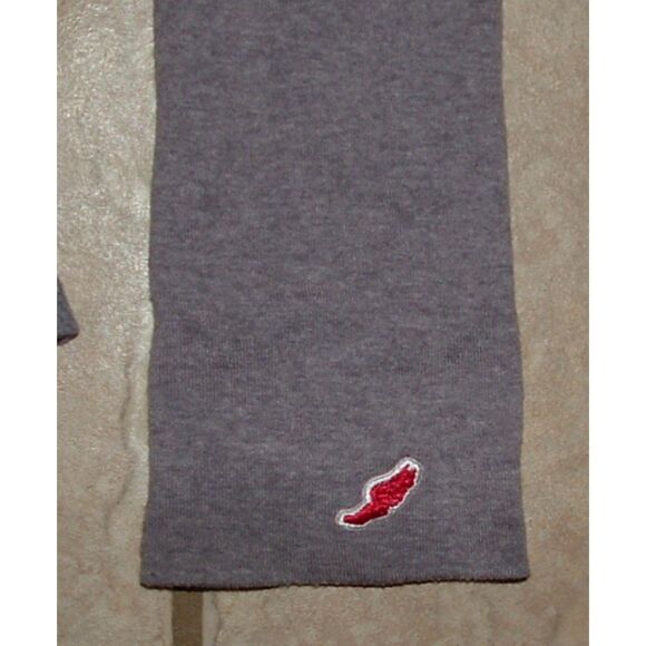 Gray Sz Medium OU OLKLAHOMA SOONERS Stretchy Waffle Knit Long Sleeve Shirt - Picture 3 of 3